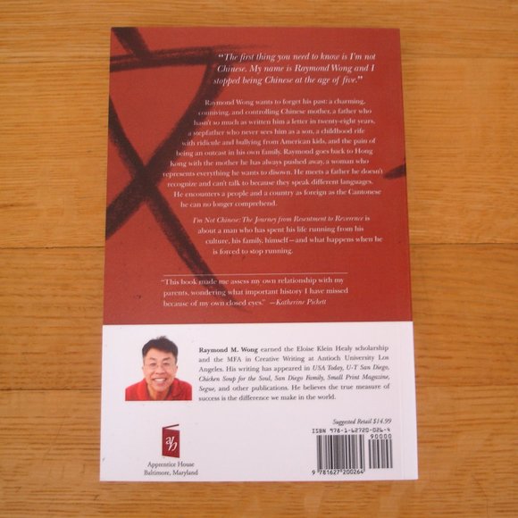 I'M NOT CHINESE: THE JOURNEY . . . 2014 Memoir (New) PB from Apprentice House - Picture 2 of 4